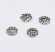 Шапочки серебряные для бусин серебро 925  7,8 мм Затейливые