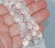 Халцедон белый бусины ювелирной огранки форма лук 10+ - 11+ мм 