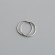 Швензы серебряные кольца Конго 20х1,2 мм с родиевым покрытием