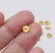 Бусины позолоченные чипсы диаметр 6 мм
