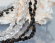Циркон бусины ювелирной огранки форма лук прозрачный черный 
