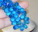 Шпинель сине-голубая бусины капли бриолеты 11,5х7+ 