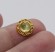Бусина круглая ажурная цвет "опал" цвет золото 10,6х6,3 мм
