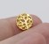 Бусина круглая ажурная цвет "опал" цвет золото 10,6х6,3 мм