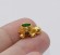 Бусина Черепаха цвет золото 15х8,5 мм