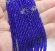 Шпинель королевский синий цвет 2 мм нить 38 см