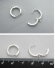 Серебряные швензы кольца серебро 13,7 мм