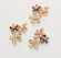 1 шт. остаток! Фурнитура Южная Корея Подвеска цветы позолоченная
