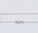 Серебряная цепочка кабельное плетение 76 см длина